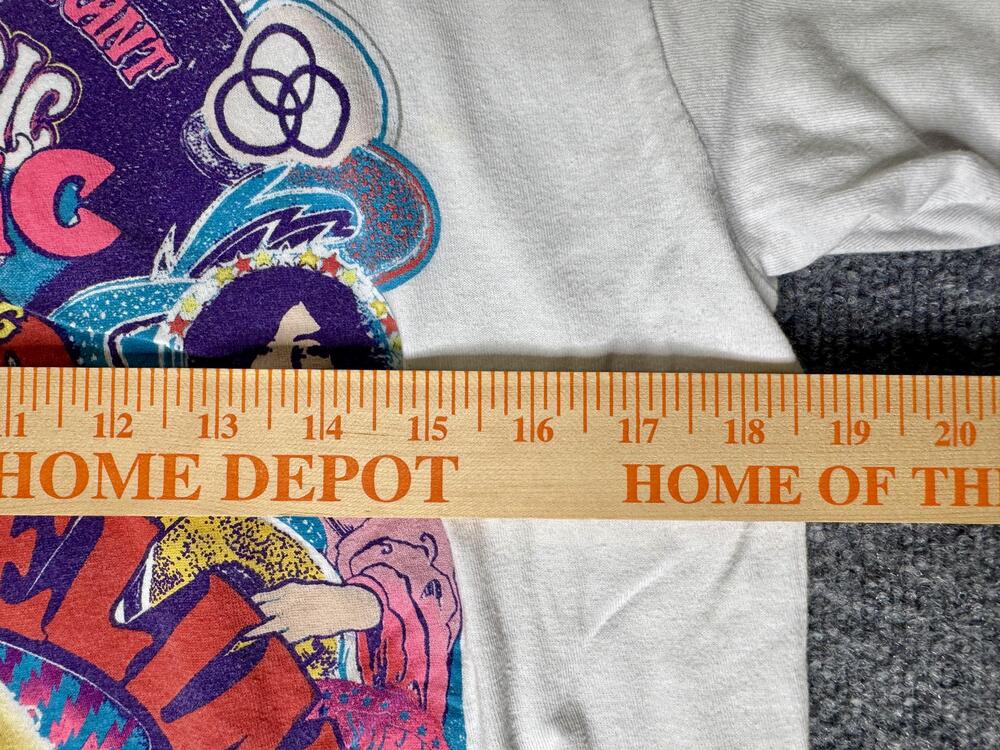 Led Zeppelin Shirt Mens Medium White Tultex Electric Magic Concert Graphic Tee - Picture 11 of 15